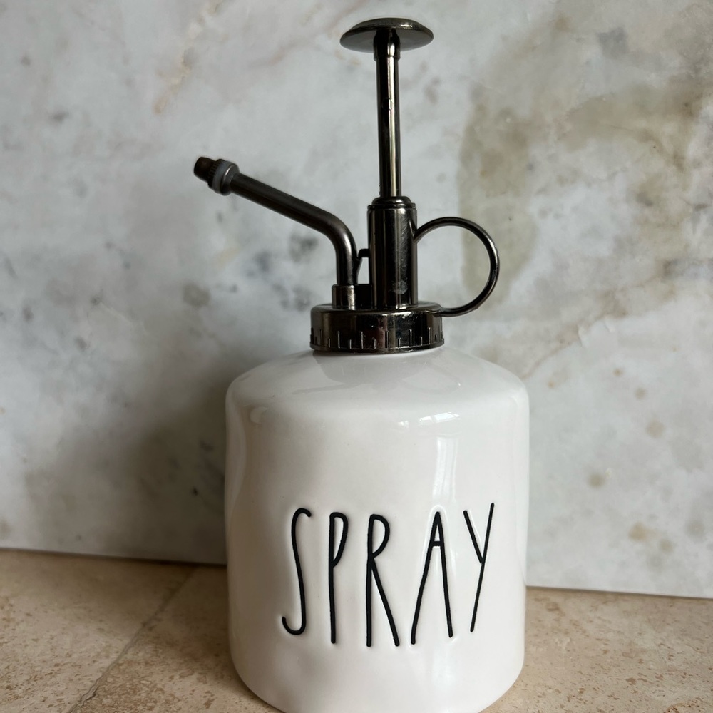 Rae Dunn White Spray Bottle
